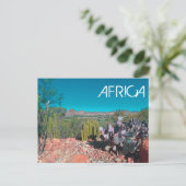 Africa Desert Landscape Nature Cactus Pflanze Postkarte (Stehend Vorderseite)