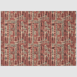 Africa Dogon Mali Ethnic Tribal Watercolor Muster Seidenpapier