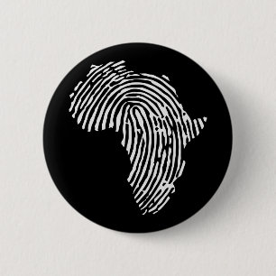 Africa Finger Print, Black Power, African Button
