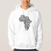Africa Finger Print, Black Power, African Hoodie (Vorderseite)