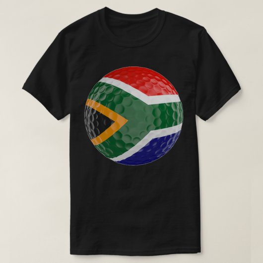 Africa Flag Golf Ball T-Shirt (Design vorne)