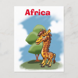 Africa Giraffe Postkarte