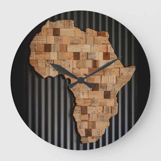 Africa Große Wanduhr (Vorderseite)