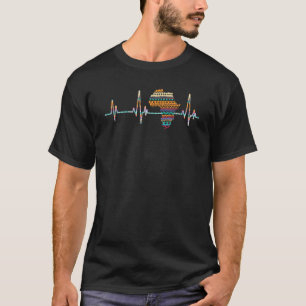 Africa Heartbeat Traditionelles Dashiki Muster Art T-Shirt