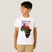 Africa Hillary USA - Präsident gemeinsam gestärkt T-Shirt (Vorne ganz)