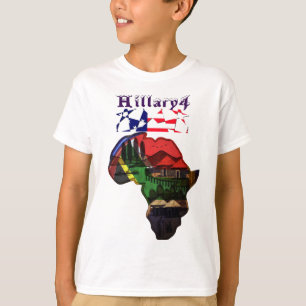 Africa Hillary USA - Präsident gemeinsam gestärkt T-Shirt