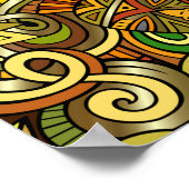 Africa Illustration Art Poster (Ecke)