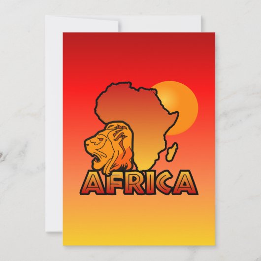 Africa Invitations Einladung (Vorderseite)
