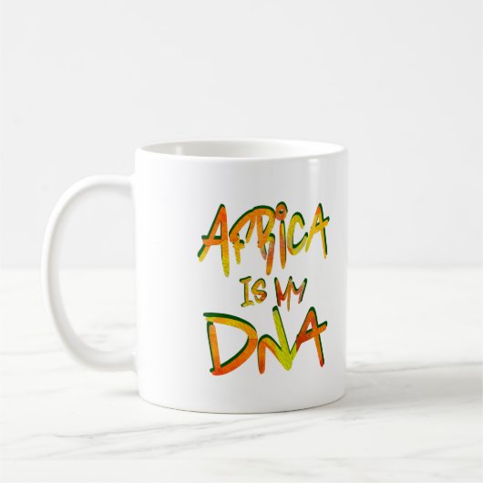 Africa is My Dna Kaffeetasse (Links)