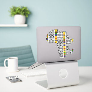 Africa Kente Adinkra Symbol Custom-Cut Vinyl Aufkleber