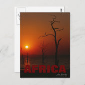 Africa Lake Kariba Sunset Postcard Postkarte (Vorne/Hinten)
