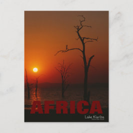Africa Lake Kariba Sunset Postcard Postkarte