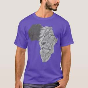 Africa Lion Graving African Safari T-Shirt