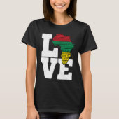 Africa LOVE African Kente Black History Month boys T-Shirt (Vorderseite)