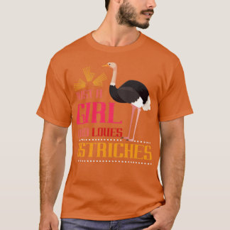 Africa Lover Girl Gift Safari Ostrich T-Shirt