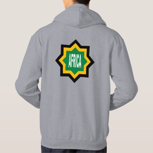 AFRICA-Mann-Kapuzenpullover Hoodie (Rückseite)