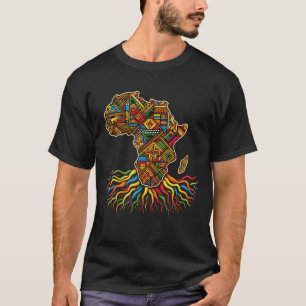 Africa Map African Roots Kente Stammesmuster Ihre T-Shirt