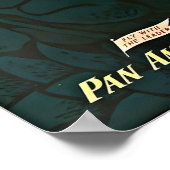 Africa Map Art African Print Pan Am Travel Poster (Ecke)