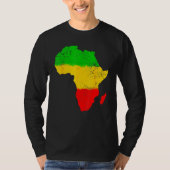 Africa Map Black History Month Afro African Pride T-Shirt (Vorderseite)