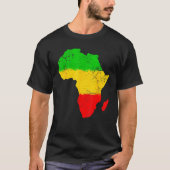Africa Map Black History Month Afro African Pride T-Shirt (Vorderseite)