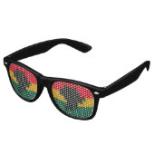 Africa Map Black Red Gold Green Jamaican Crochet Sonnenbrille (Schrägansicht)