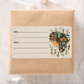 Africa Map Decorative Tribal Elements Pattern (Insitu)