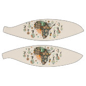 Africa Map Decorative Tribal Elements Pattern Basketball (Panele)