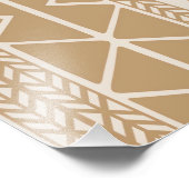 Africa Map Decorative Tribal Elements Pattern Fotodruck (Ecke)