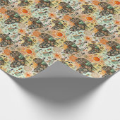 Africa Map Decorative Tribal Elements Pattern Geschenkpapier (Ecke)