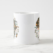 Africa Map Decorative Tribal Elements Pattern Jumbo-Tasse (Vorderseite)