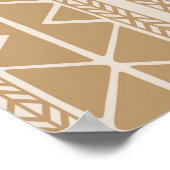 Africa Map Decorative Tribal Elements Pattern Poster (Ecke)