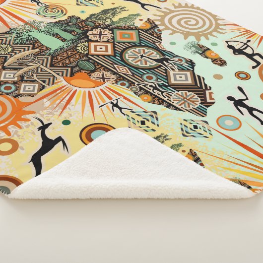 Africa Map Decorative Tribal Elements Pattern Sherpadecke (3/4)