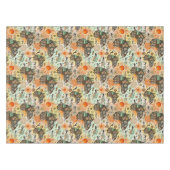Africa Map Decorative Tribal Elements Pattern Tischdecke (Vorderseite (Horizontal))