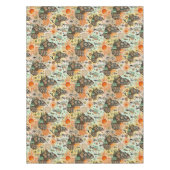 Africa Map Decorative Tribal Elements Pattern Tischdecke (Vorderseite)
