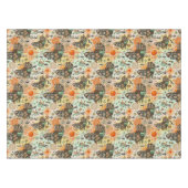 Africa Map Decorative Tribal Elements Pattern Tischdecke (Vorderseite (Horizontal))