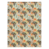 Africa Map Decorative Tribal Elements Pattern Tischdecke (Vorderseite)