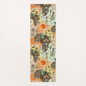 Africa Map Decorative Tribal Elements Pattern Yogamatte (Vorderseite)