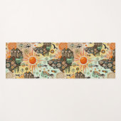 Africa Map Decorative Tribal Elements Pattern Yogamatte (Vorderseite (Horizontal))