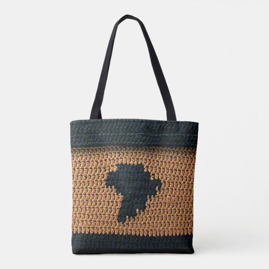 Africa Map Einzigartiges Texturblatt überall Tasche (Rückseite)