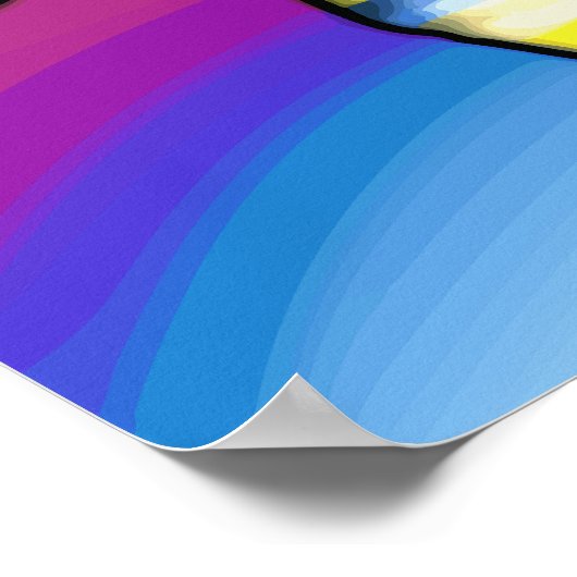 Africa Map Farben Poster (Ecke)