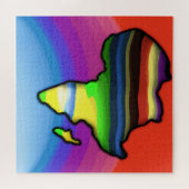 Africa Map Farben Puzzle (Horizontal)