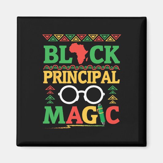 Africa Map Pen Books History Month Black Principal Magnet (Vorne)
