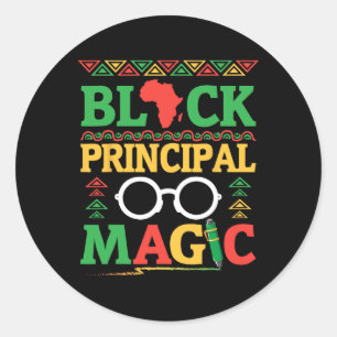 Africa Map Pen Books History Month Black Principal Runder Aufkleber