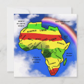 Africa Map Regenbogenkarte (Vorderseite)