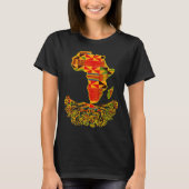 Africa Map Traditional Kente Cloth African Roots C T-Shirt (Vorderseite)