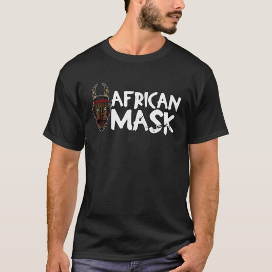 Africa Mask African Afro History Reggae Melanin  1 T-Shirt (Vorderseite)