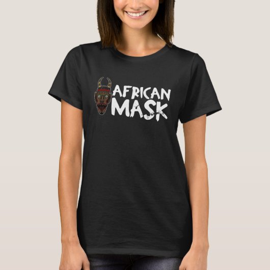 Africa Mask African Afro History Reggae Melanin 1 T-Shirt (Vorderseite)