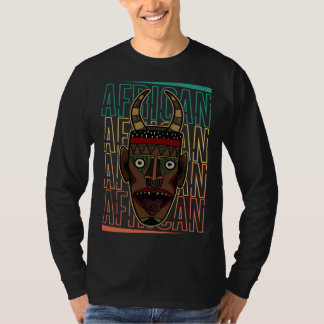 Africa Mask African Afro History Reggae Melanin  1 T-Shirt