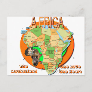 AFRICA NEU, Afrika, Das Mutterland , Eine Liebe .. Postkarte