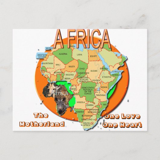 AFRICA NEU, Afrika, Das Mutterland , Eine Liebe .. Postkarte (Vorderseite)